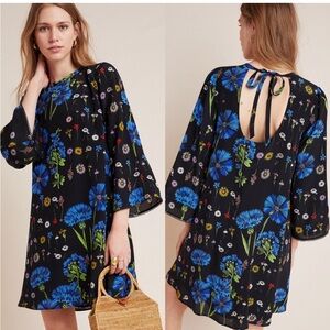 ANTHROPOLOGIE MAEVE Lucinda 100% Silk Floral Dress Size 2X